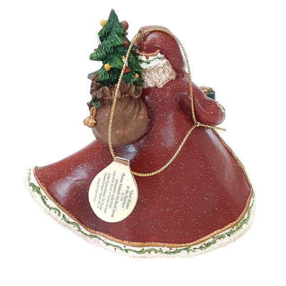 Thomas Kinkade Old World Santas Christmas Ornament Good Wishes At The Holidays - Picture 2 of 7
